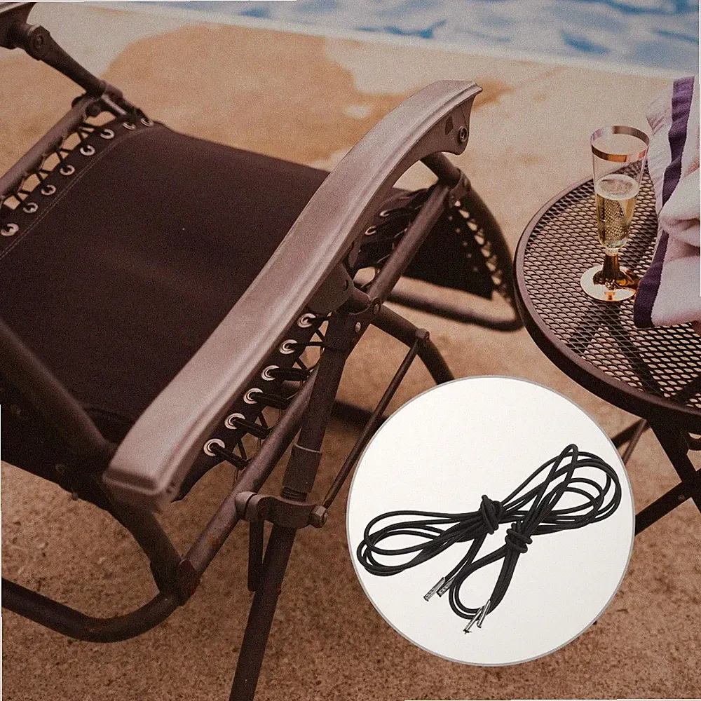 4pcs Gravity Chair Cord - Outdoor Recliner Replacement Straps - Elastic Cord