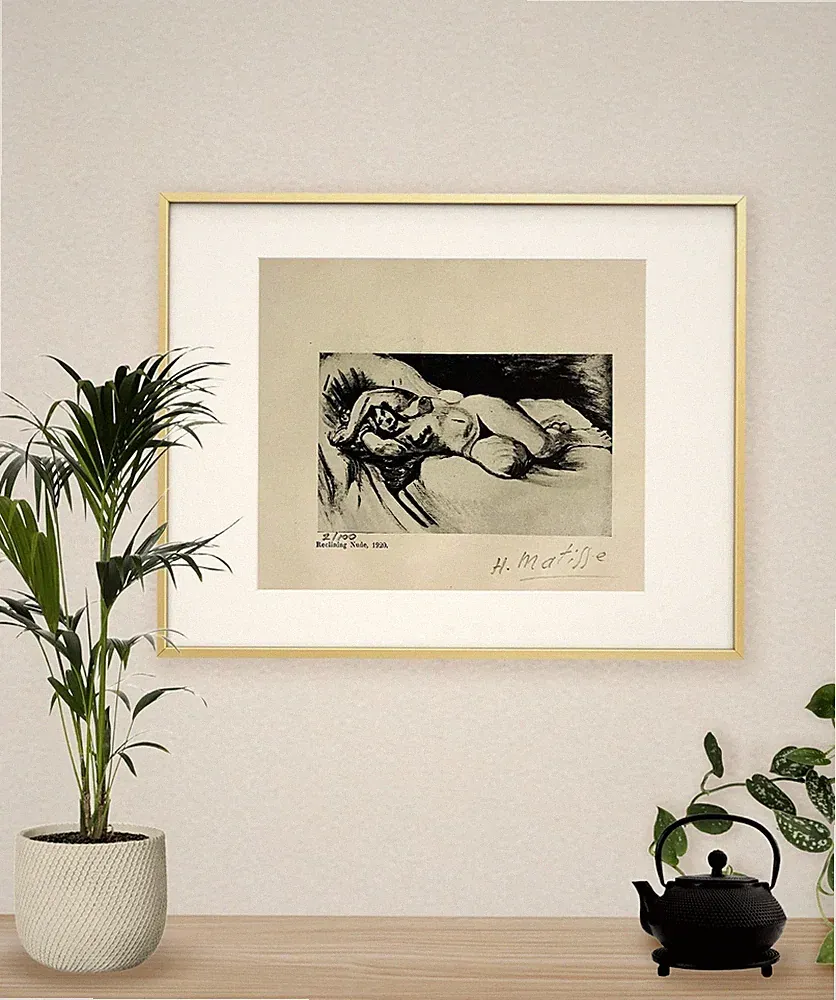 Henri Matisse, Original signed Print, COA and appraisal for $3,500 usd.*-.