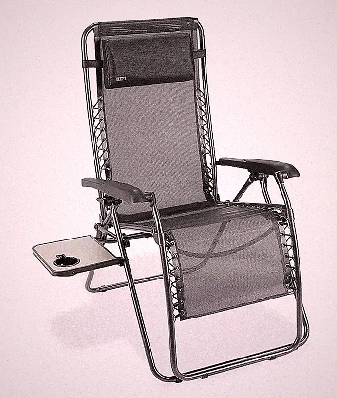 Uline Zero Gravity Reclining Chair Folding Outdoor Patio Heavy Duty 300lbs Steel